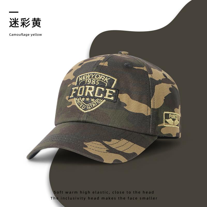 Soft top big head circumference baseball cap men's autumn and winter letter embroidered cap retro casual hat hat