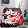 Carolina Hockey Logo Throws Blanket Flannel Blankets Plush for Couch Bed Gifts for Men Women Travel picnic blanket Christmas fan gifts