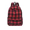 Schoolbag retro plaid backpack college student casual backpack women's plaid backpack student schoolbag large capacity backpack
