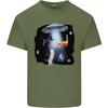 Cat Abduction Alien UFO Unisexs Light Cotton TShirt