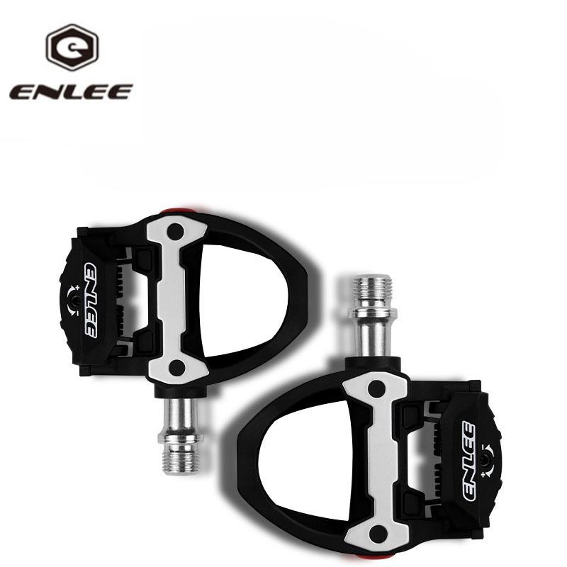 ENLEE Road Bike Lock Pedal Nylon Self-locking Pedal with Lock Plate Pedal SPD-SL System Lock Plate 6 Degrees