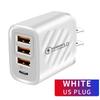 Multi-Port 3USB + PD Fast Charger Adapter A+C 3A for Mobile - EU/US/UK