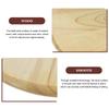 Sturdy Wooden Round Stool Seat Replacement for DIY Bar Chair Repair Home Kitchen Dining Room Use Smooth Natural Wood Surface