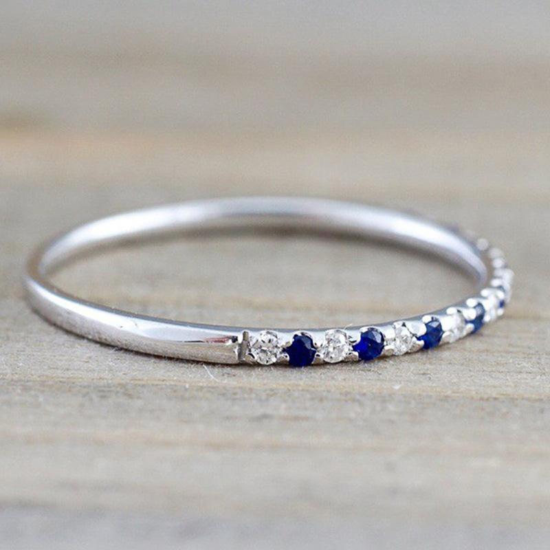 Accessory Ring, Simple Thin Ring, Slightly Set Fashion Versatile Ring