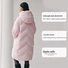 Aoliy Women's 2025 Winter Mid-Length Puffy Down Jacket