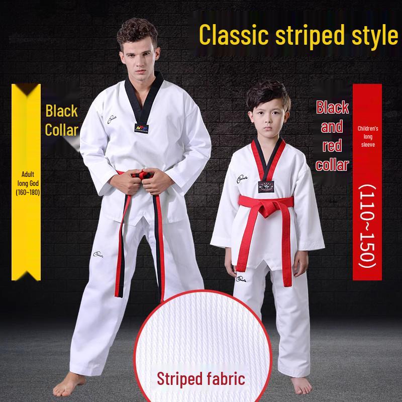 Taekwondo Uniform for Adults & Children: Pure Cotton Dobok for Beginners, Students, Coaches, Men & Women.