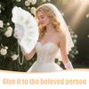 Wedding Essential 21 Feather Foldable Accessory Bridal Feather Fan  Perfect For Photography And Guest Comfort