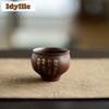 2pc/lot Wabi Sabi Style Hammer Poetic Teacup Tea Bowl Beautiful Tea Cup Tea-tasting Personal Cup Chazhan Master Cups Teaware
