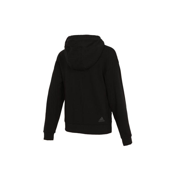 adidas Sweatshirts Women's Black Hooded Moderate Regular HB7365