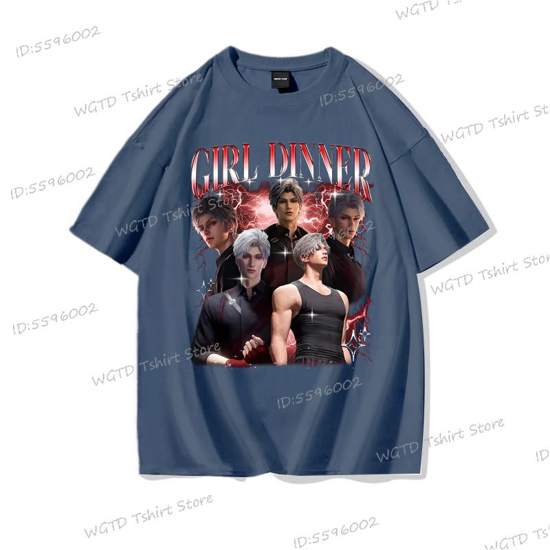 Sylus Love and Deepspace Baumwoll-T-Shirt Lustiges Geschenk für Mädchen Mode Lässige T-Shirts für Männer Frauen Hohe Qualität Streetwear Oberteile
