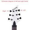 6PCS/Set Silver/Gold/Black Guitar Locking Tuners Lock String Guitar Tuning Pegs