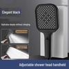 TLXT Elegant Black Square Shower Head