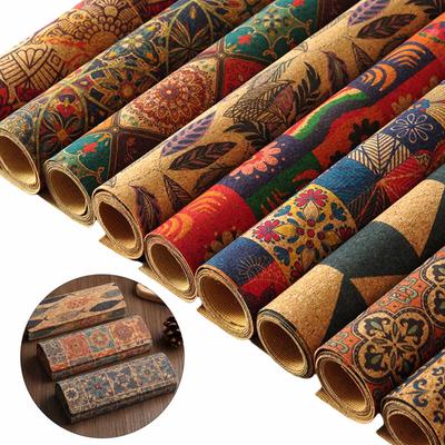 9Pcs Cork Fabric Sheets Cork Leather Sheets 17.7''x11.8'' Soft Cork Cloth for Sewing Handbag Wallet Shoe Bows Craft