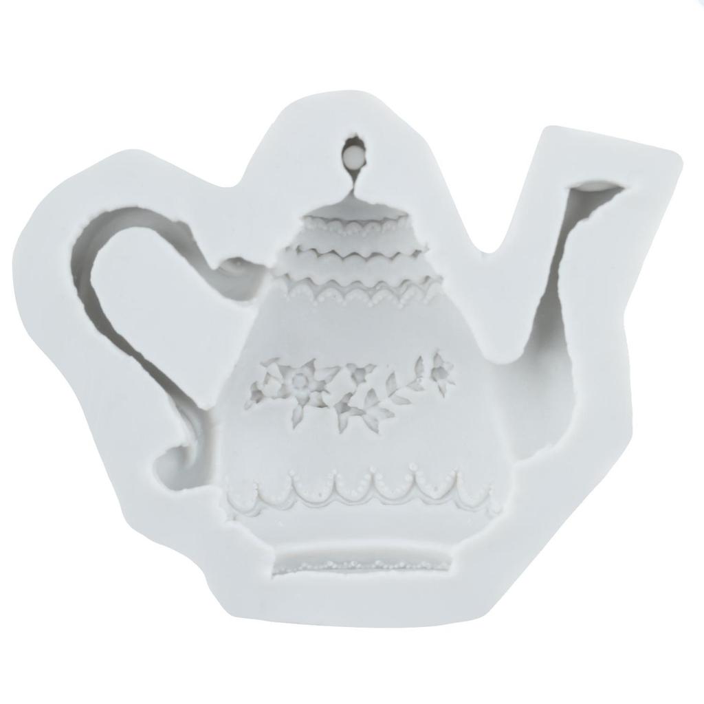 Tea Party Silicone Mold Teapot Tea Cup Fondant Molds Cake Decorating Tools Cupcake Topper Candy Resin Clay Chocolate Gumpaste Mold