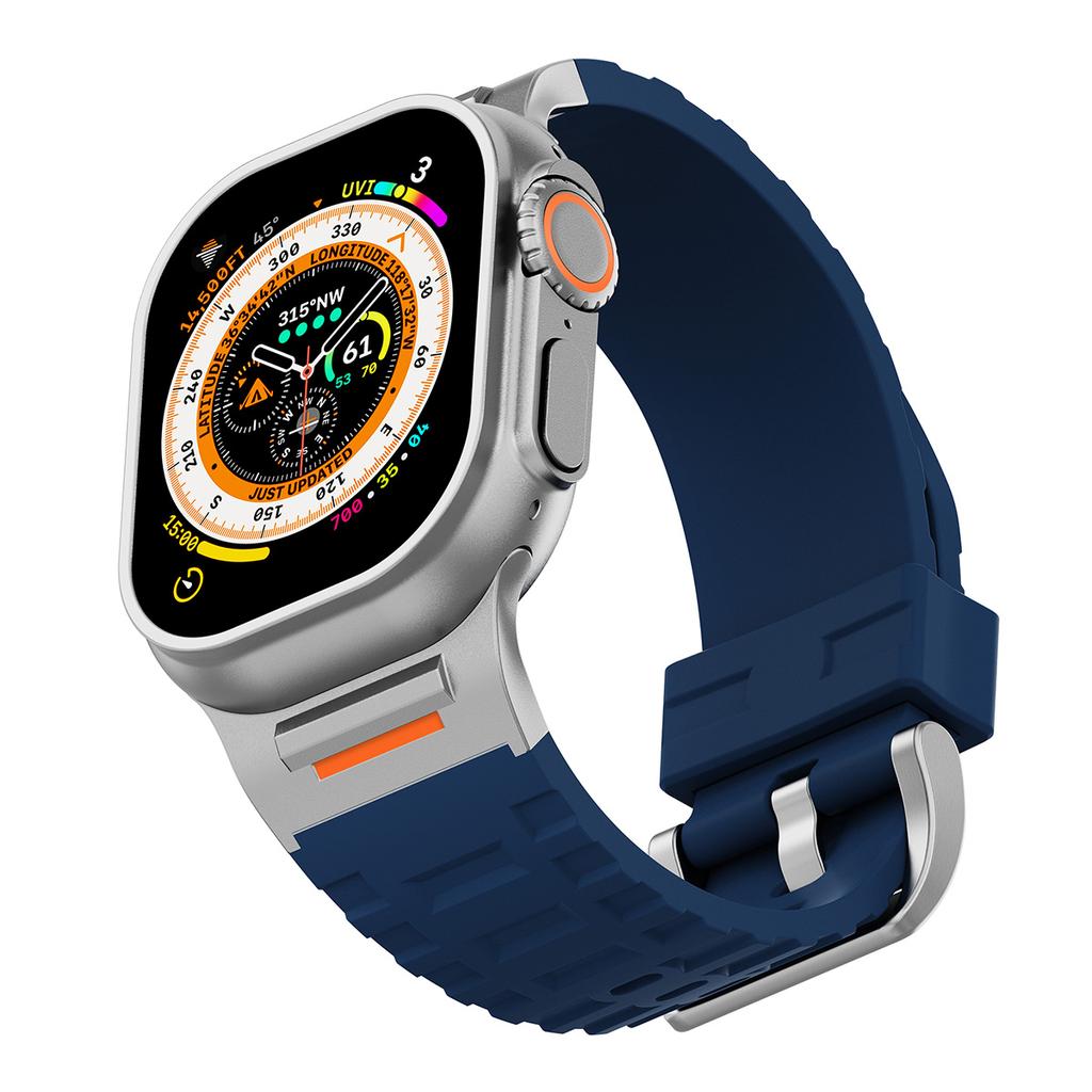 3 Style New Sport Band For Iwatch Ultra 3/2 49mm 42 44 45 46mm Silicone Strap For Apple Watch Series 11 10 9 8 7 6 SE3 Bracelet