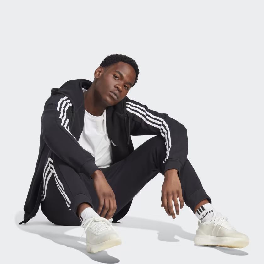New Adidas Free Shipping With AdiClub Essentials Fleece 3 Stripes Tapered Cuff Pants IB4030