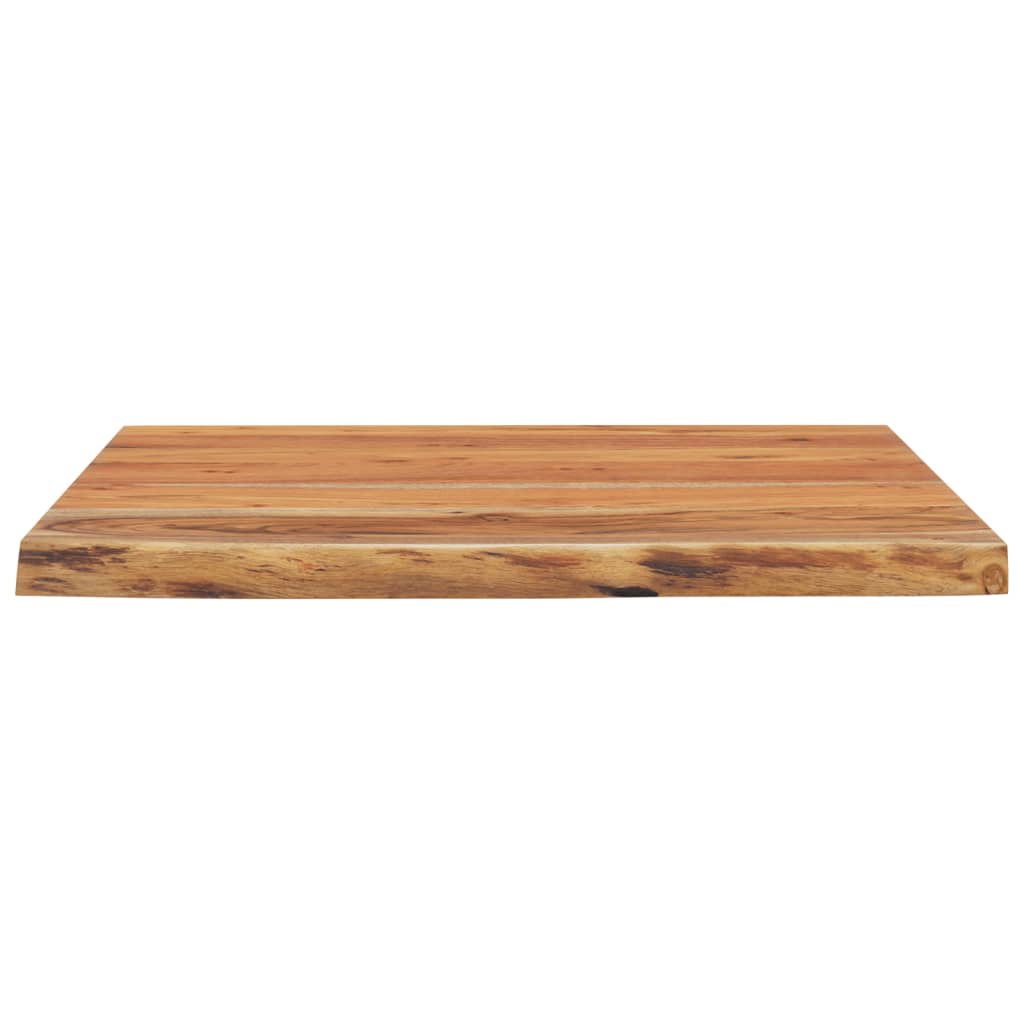 Wall Shelf 40 x 40 x 2.5 cm Square Solid Acacia Wood with Natural Edge
