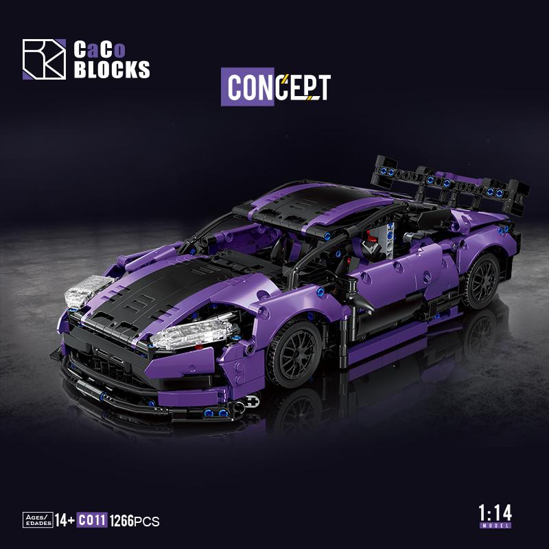 Ungiftiges Aston Martin Sportwagen Baustein Modell Moc Auto Konstruktionsset Geeignet Für Erwachsene Und Kinder Montage Spielzeug 1266 Teile