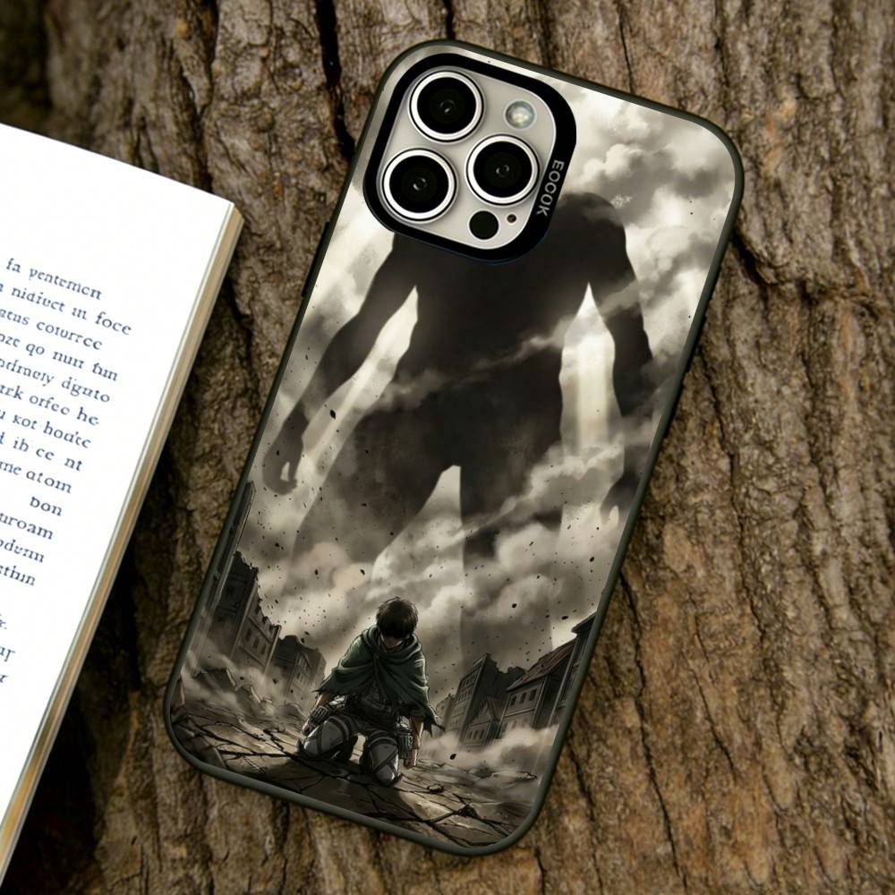 Eren Yeager Phone Case For iPhone 17,16,15,14,13,12,11 Plus,Pro Max,XS,Colorful Silver Black Cover