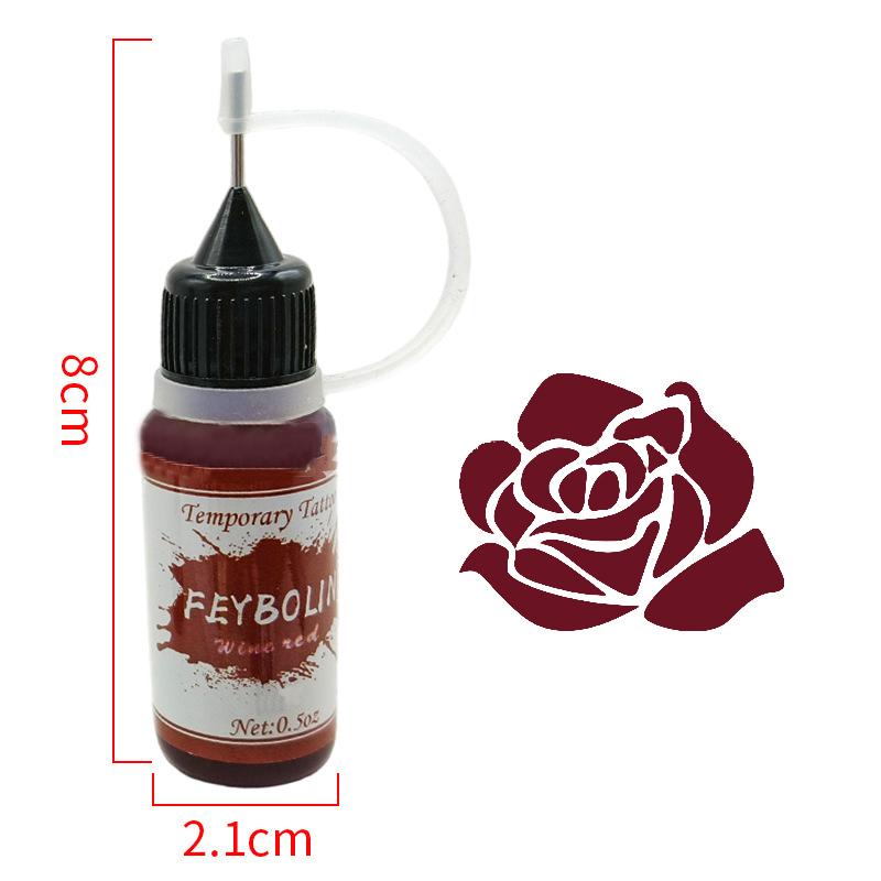 Temporary Tattoo Indian Henna Tattoo Ink Body Art Paint Semi-Permanent Makeup Pigment No Pain Eyebrow Eyeliner Beauty Supply Diy