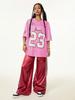 Women's Spring Summer Pink Mesh Short Sleeve T Shirt Casual Oversized Top For Streetwear Fans Daily Wear