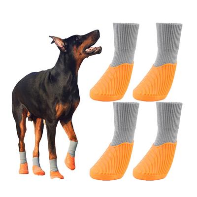 4pcs Pet Sports Shoes Waterproof Comfortable Non-slip Rain Boot Paw Protector For Small Medium Large Dogs