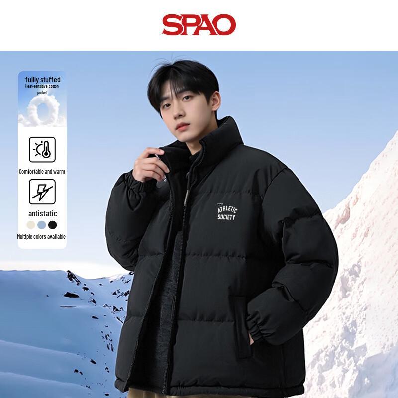 

SPAO Унисекс Зимняя Куртка с Подкладкой и Воротником-Стойкой XL