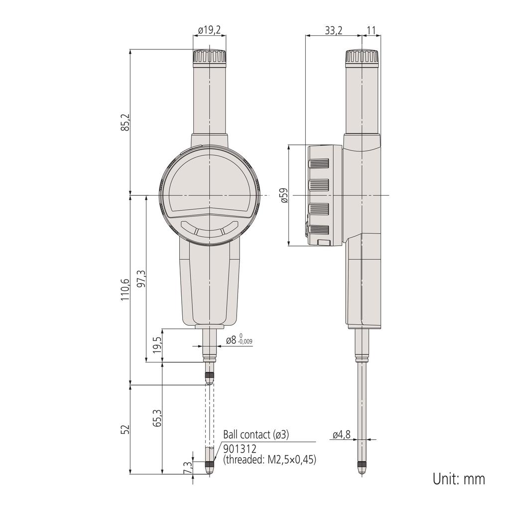 Mitutoyo Digimatic Indicator (543-730B) ID-C0550NXB