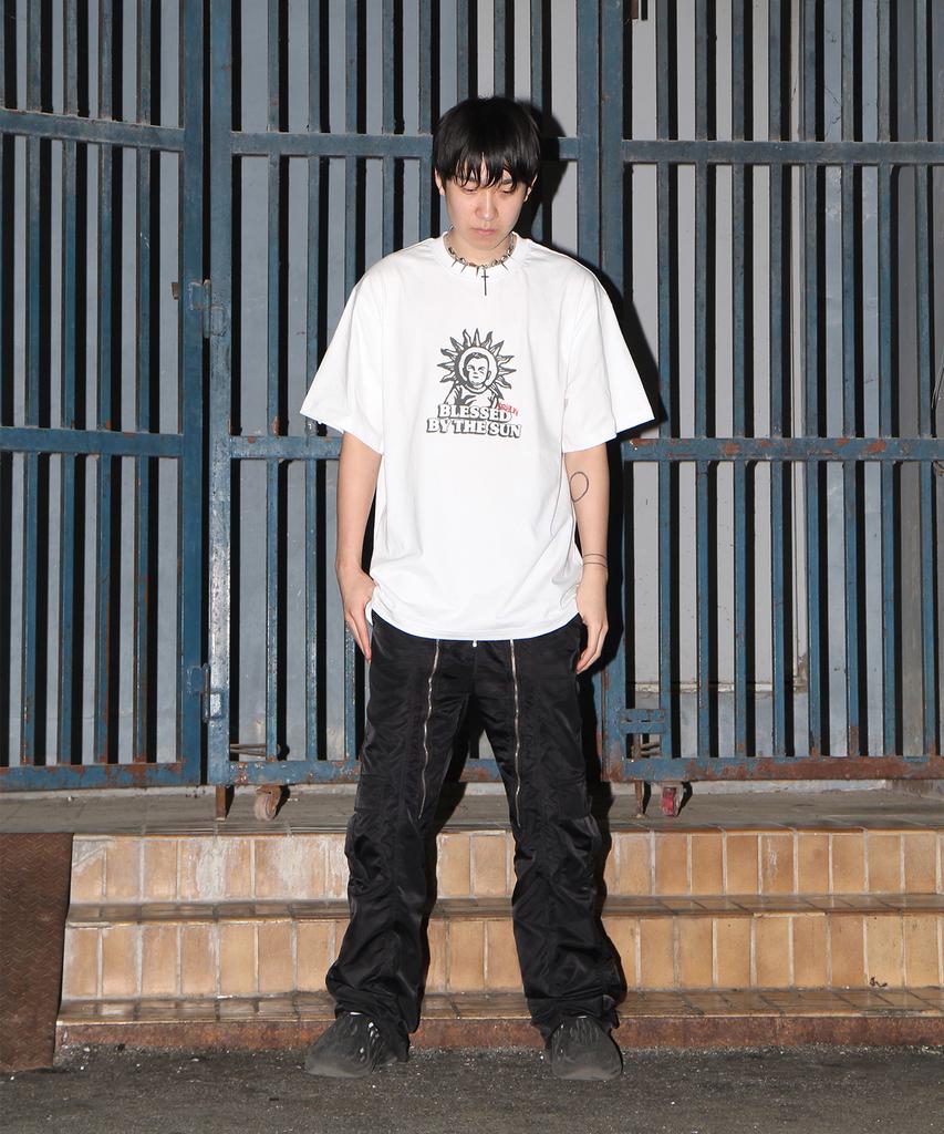 Keuligeon Blessed By The Sun 20S Semi-Oversized Short-Sleeve T-Shirt White