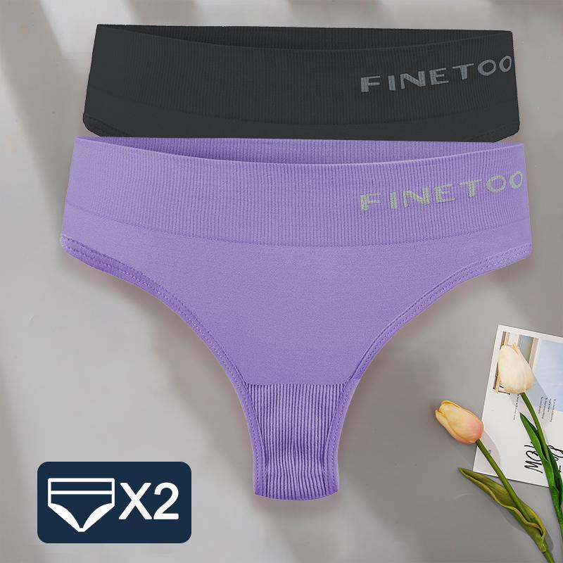 2PCS/Set M-2XL Bodyshaper G-String Panties Women Slim Underwear Female Lingerie Sexy Lady Thongs High Waist Underpants