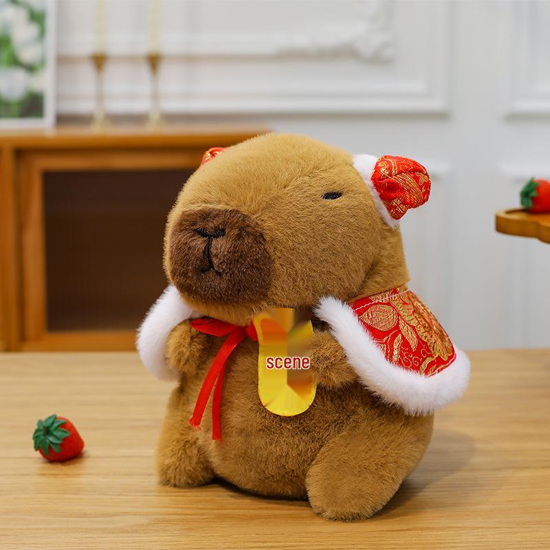 Cartoon Capybara Plush Toy Couple - Cute Small Gift Doll