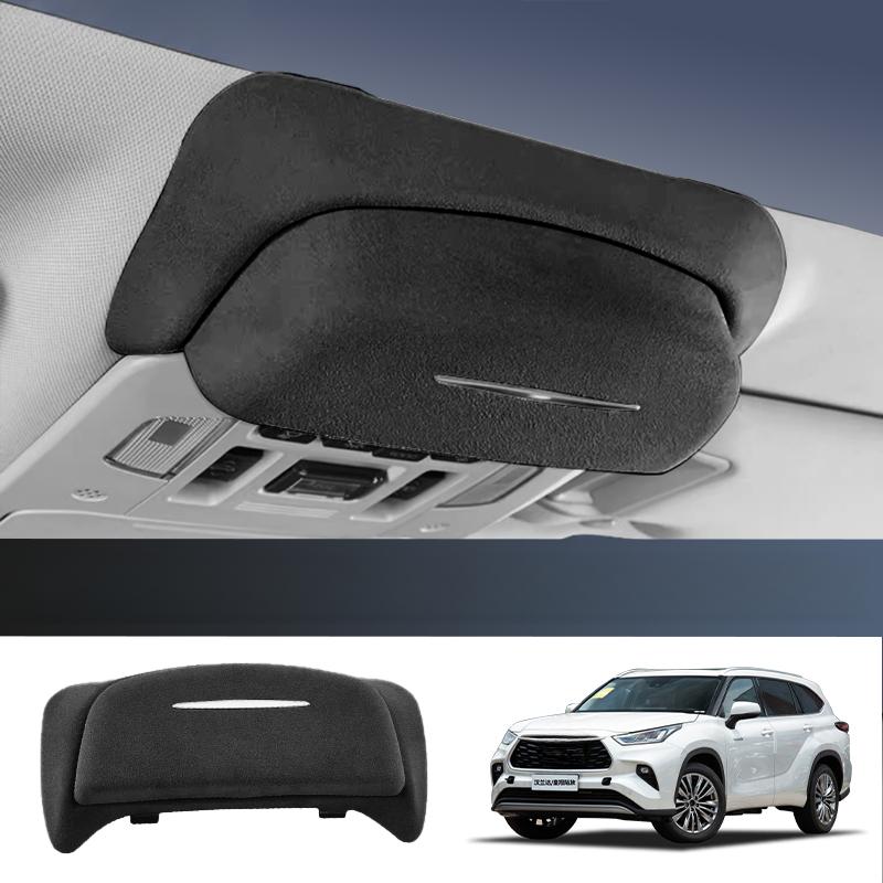 For Toyota Highlander Crown Kluger Car Glasses Case Roof Sunglasses Storage Clip Car Modification Accessories Cars Accessories