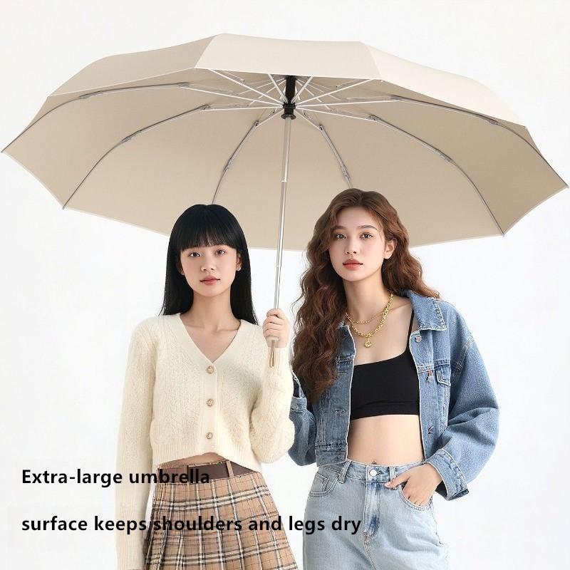High-end Fully Automatic Reverse Umbrella Enlarged Thickened RainprooSunny Rainy Dual-use Car-mounted Business Umbrella