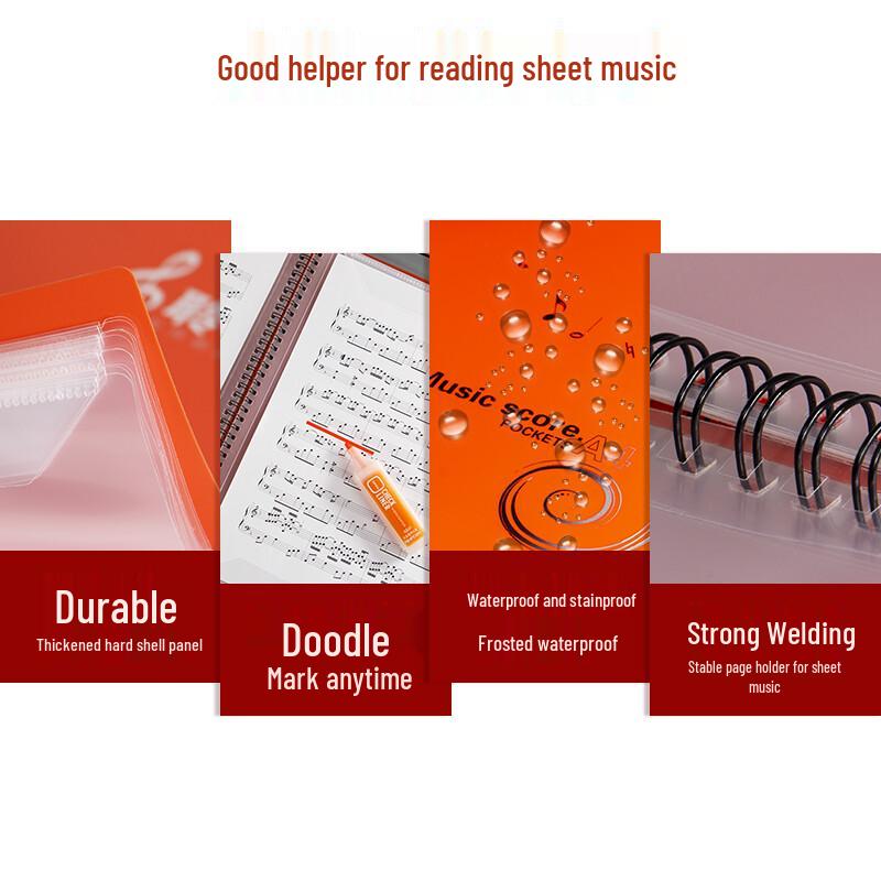 Aiqinle A4 Unfolding Music Score Folder