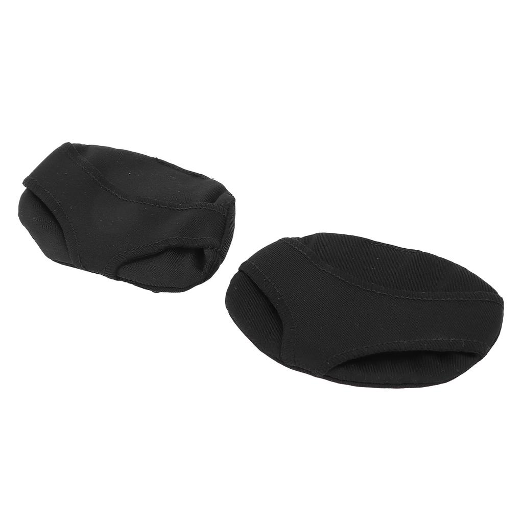 Forefoot Shoe Inserts Fabric Foot Metatarsal Pads Massage Cushion for Foot Black