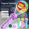 Children's Cartoon Projection Flashlight with Sound & Light - Electric Luminous Crystal Projector Toy for Kindergarten Kids.