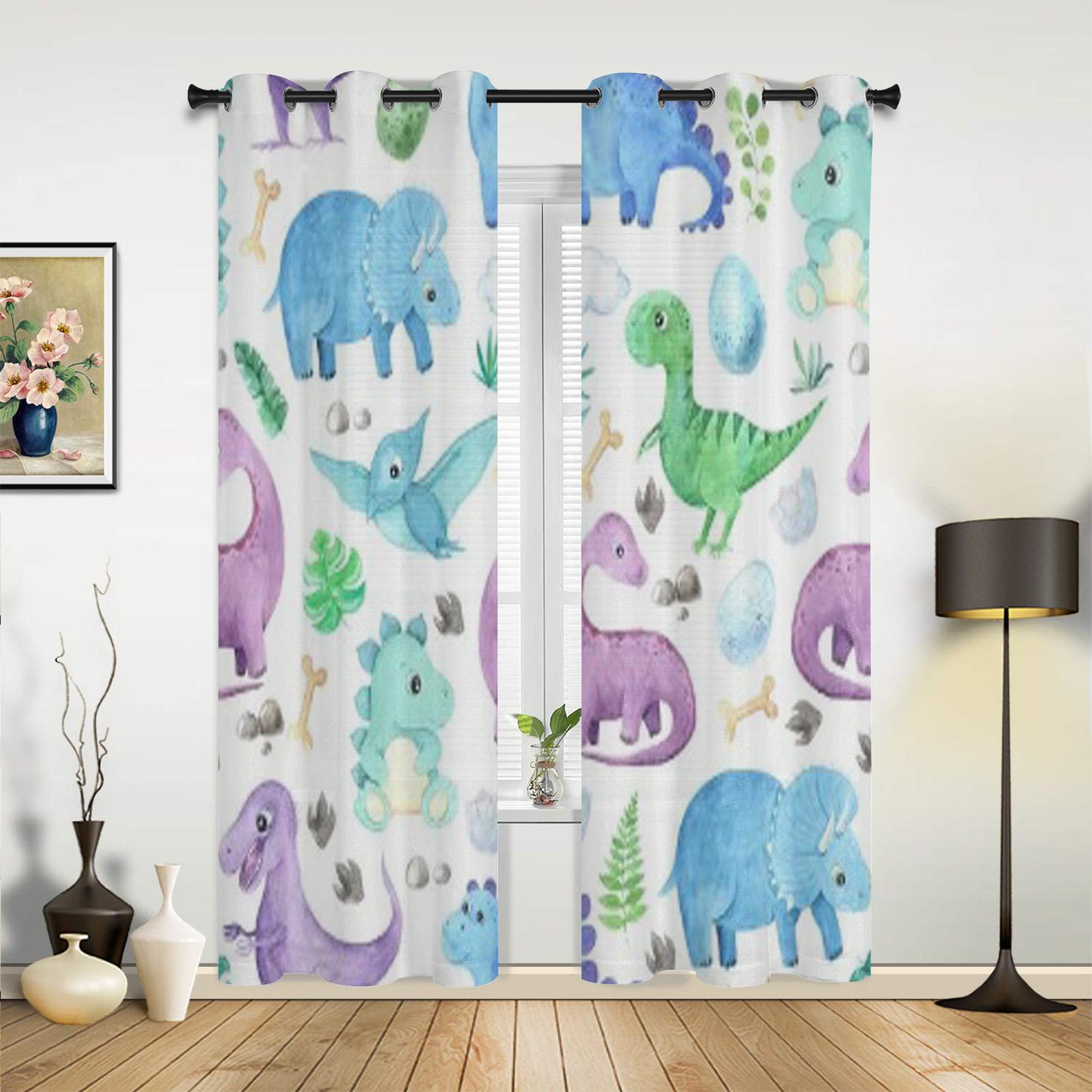 

Весенние цветы листья оконные шторы для гостиной спальни роскошные современные кухонные шторы тканевые шторы 135W x 60H(cm) x1