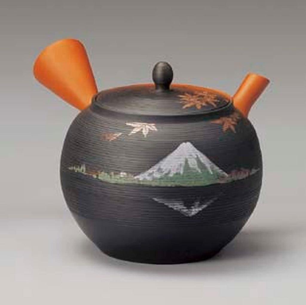 J-kitchens Showa-Ära Nostalgie Kanne, Tokoname Ware Ceramesh Teekanne mit Sieb, 290cc, Hergestellt in Japan