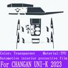 For CHANGAN UNI-K  Gearbox Panel Navigation Screen Automotive Interior TPU Protective Film Cover Anti-Scratch Sticker