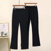 Spring & Autumn Elastic Waist Grandma Pants - Casual, Slightly Flared for Middle-aged & Elderly Women