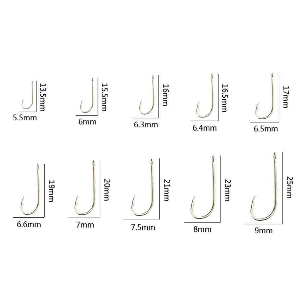 50Pcs Long Shank Fish Hooks Long Shank Fishing Baits Hooks Fishing Lures Hooks Freshwater Fishing