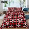 Home Living Luxury Lattice Snowflake Print 2/3Pcs Duvet Cover Set Pillowcase Queen Size and King Size EU/US/AU Size