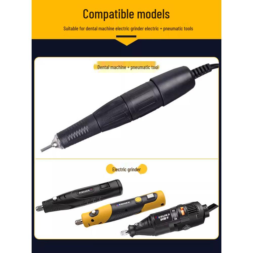 Dental & Wood Carving Tool Set: Power Tool, Engraving Knife, Steel Drill Bit, Grinding & Scribing Heads