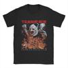 Men T-Shirt Terrifier  Vintage 100% Cotton Tees Short Sleeve Horror Movie T Shirts Round Neck Clothes Gift Idea