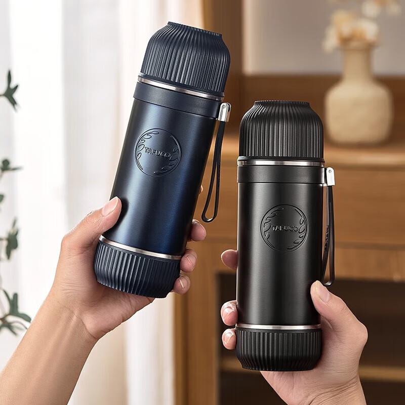 TAFUCO T1522 316 Stainless Steel Double-Lid Thermos