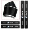 4Pcs Carbon Fiber Car Door Threshold Plate Stickers For BMW M M3 M5 F10 F30 F20 E28 E30 E34 E36 E39 E46 E91 Performance X1 X2 X5