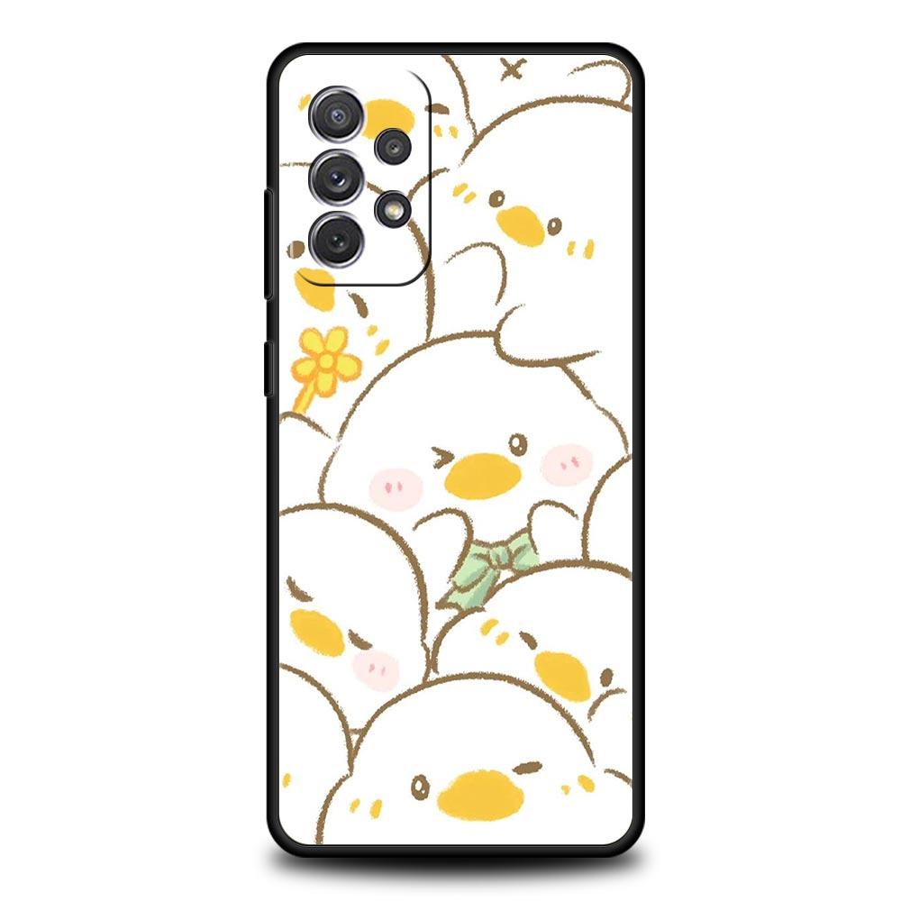 Cartoon Duck Goose Game Case for Samsung A51 A71 A21S A12 A11 A15 A25 A31 A41 A52 A32 A23 A33 A53 A73 A03S A05S A13 5G A72 Cover