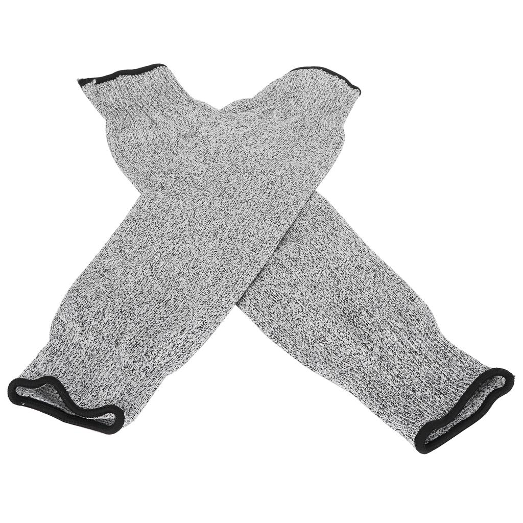 1 Pair 45cm Cut Proof Sleeves Cut Resistance Level 5 Arm Protector Sleeve for Gardening