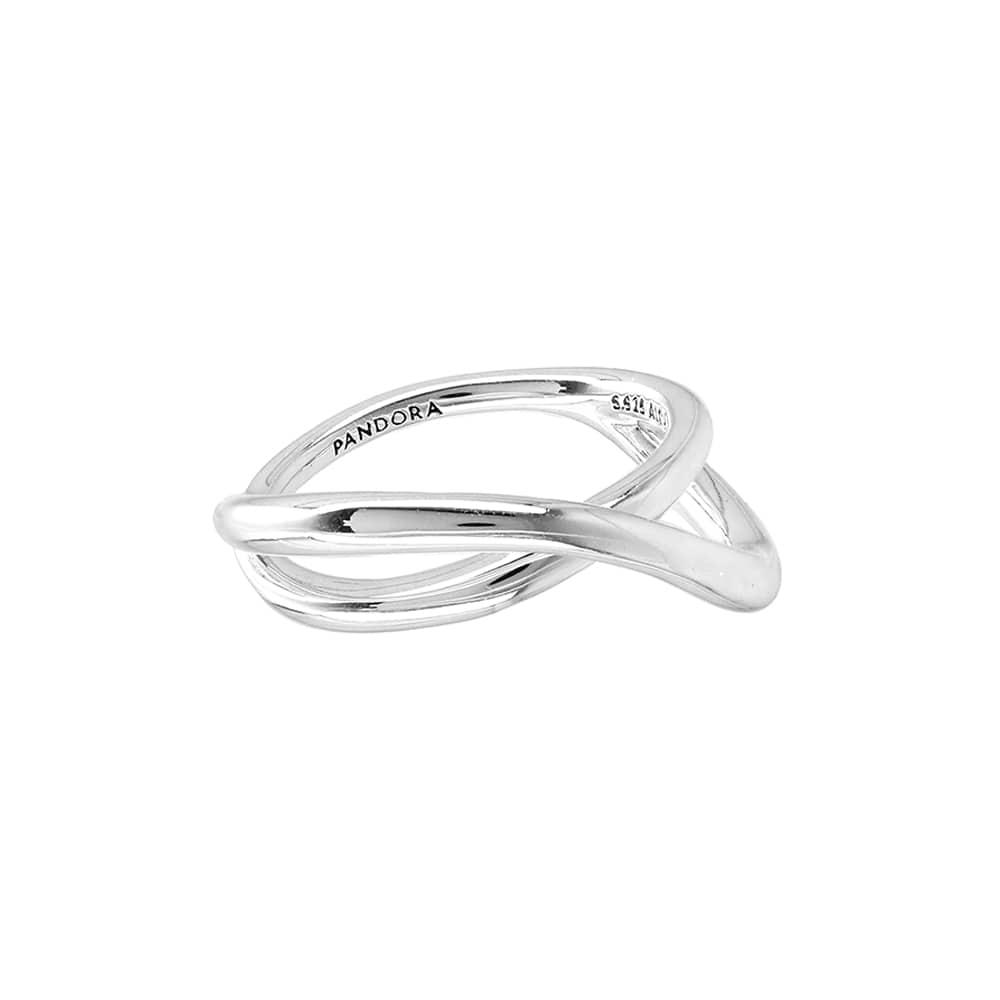 Pandora 193318c00 Essence Organically Shaded Infinity Silver Ring