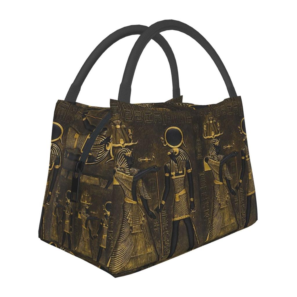 Ancient Egypt God Horus And Anubis Egyptian Pharaoh Lunch Bag Storage Food Boxes Container Cooler Thermal Lunch Box Tote